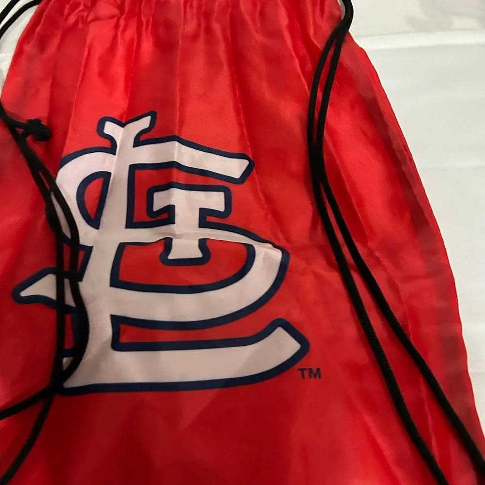 Red Drawstring Bag with STL Logo